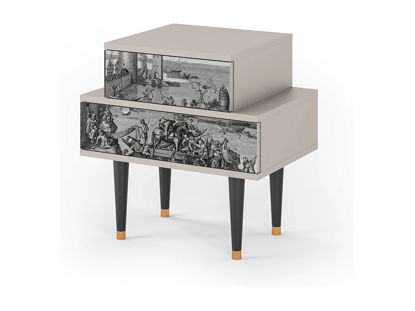 Nachtkastje - 58х58х41 cm - NS1 - Saint Martin, Zand