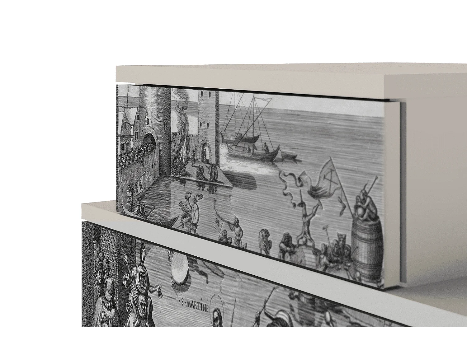 Nachtkastje - 58х58х41 cm - NS1 - Saint Martin, Zand