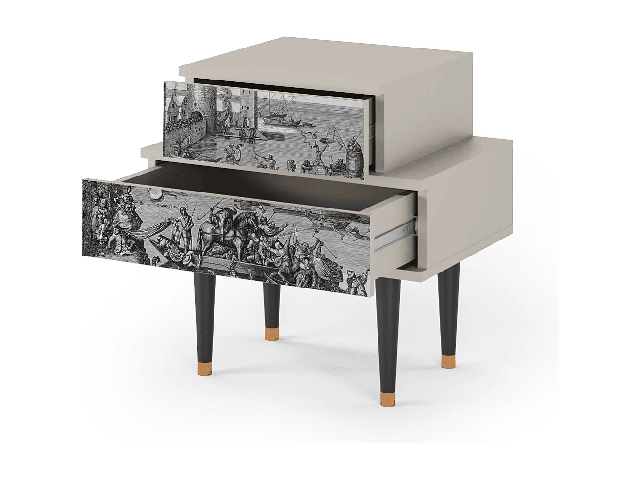 Nachtkastje - 58х58х41 cm - NS1 - Saint Martin, Zand