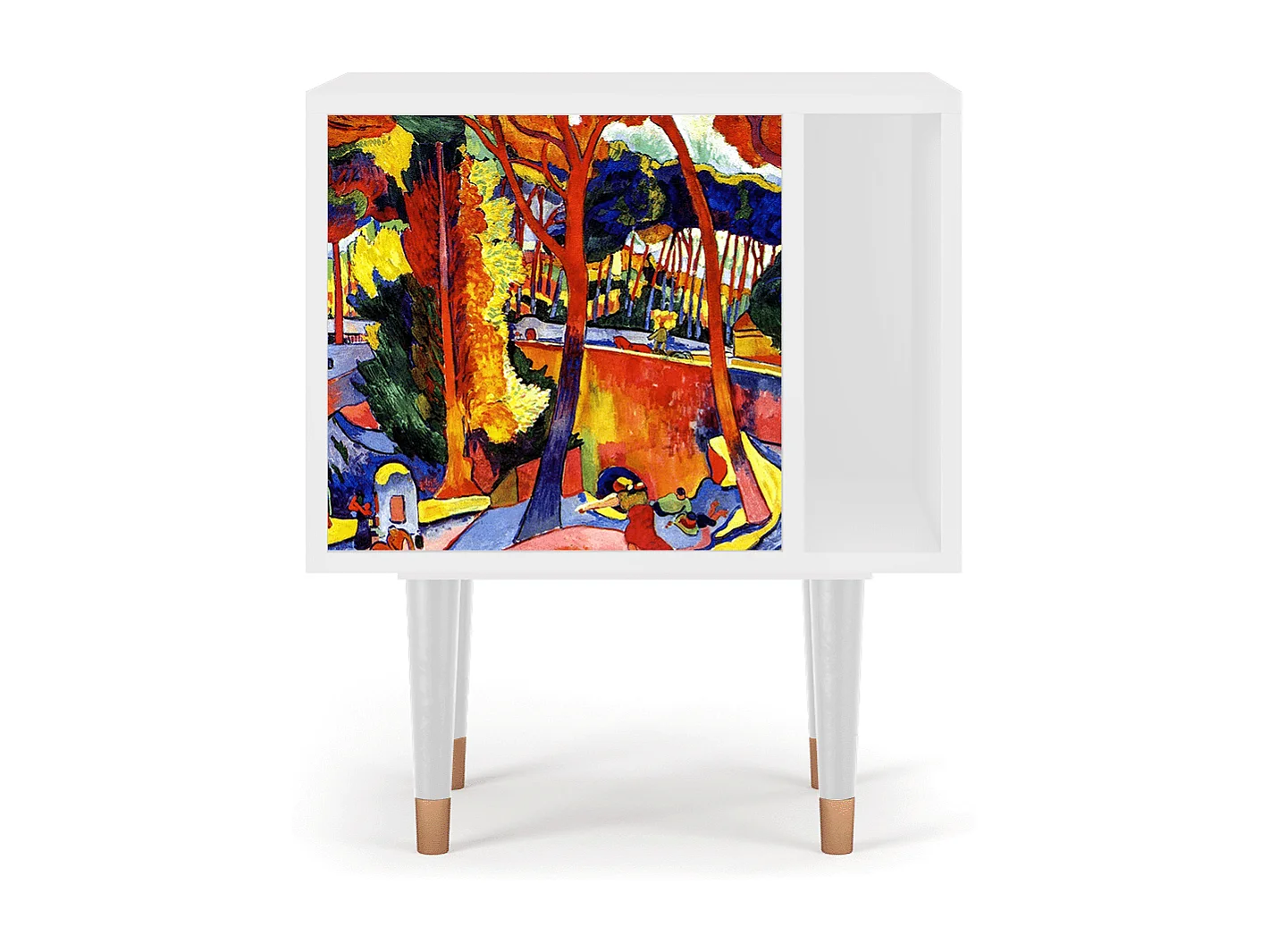 Table de nuit - 57х69х48 cm - S2 - The Turning Road, Blanc