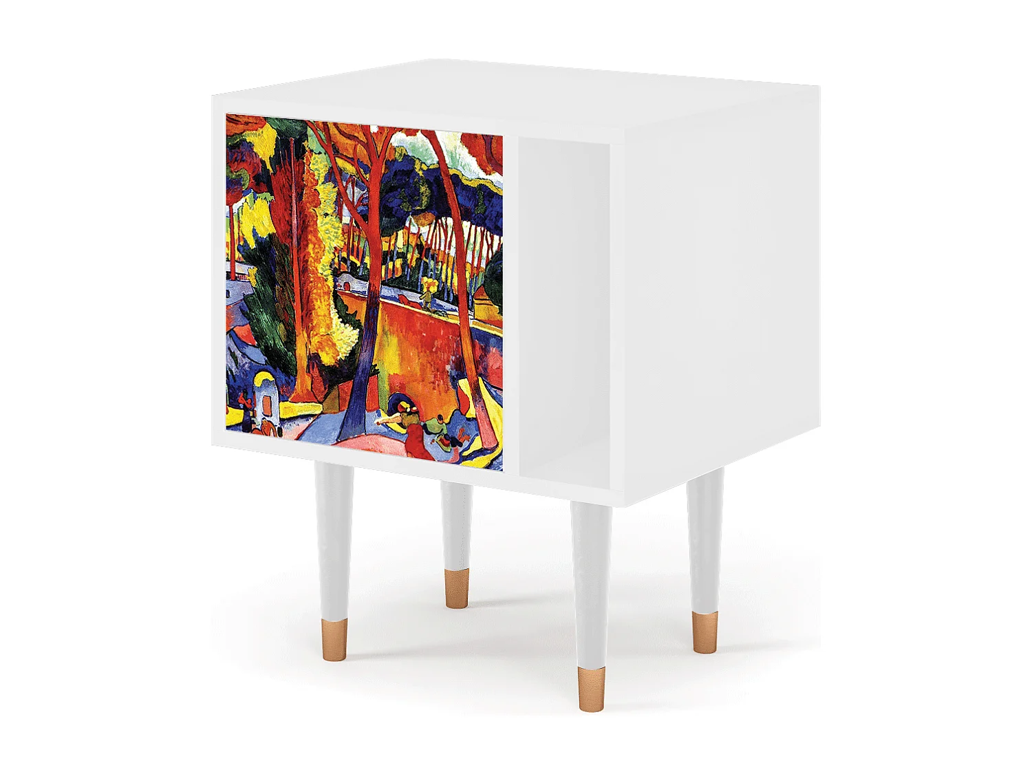 Table de nuit - 57х69х48 cm - S2 - The Turning Road, Blanc