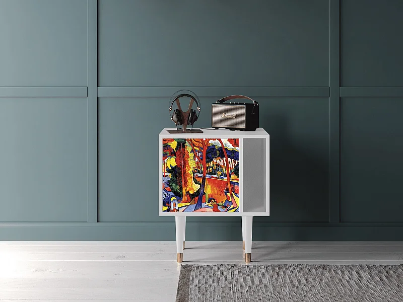 Table de nuit - 57х69х48 cm - S2 - The Turning Road, Blanc