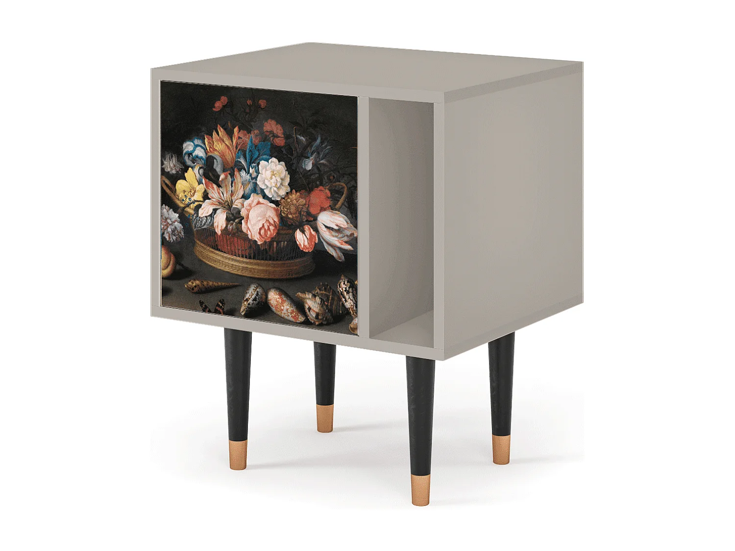 Table de nuit - 57х69х48 cm - S2 - Still Life with Flowers, Sable