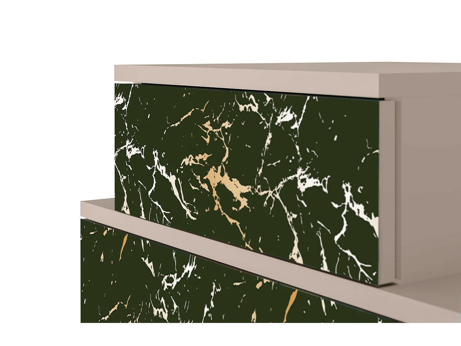 Criado-mudo - 58х58х41 cm - NS1 - Amazon Forest, Latte