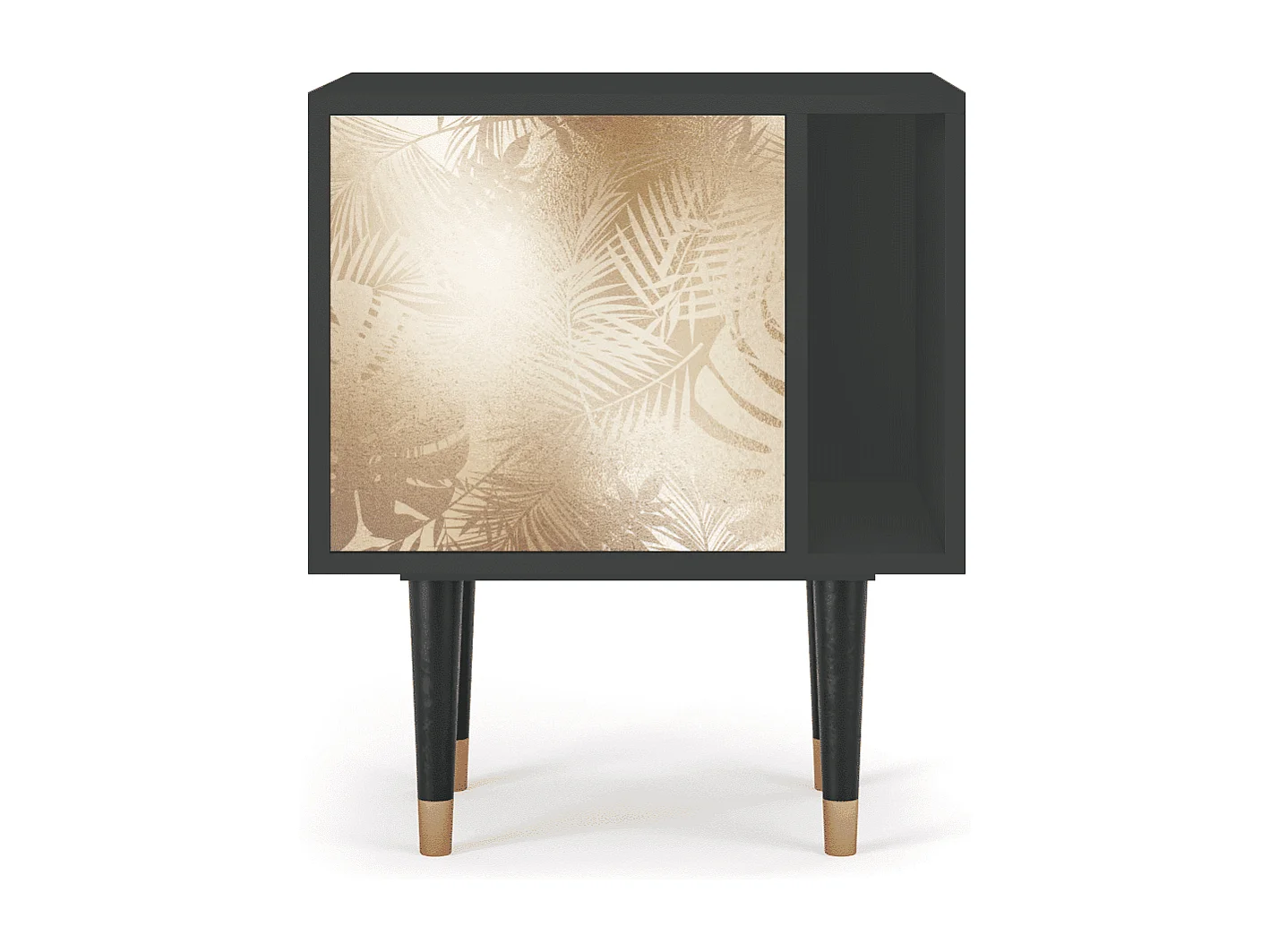 Stolik nocny - 57х69х48 cm - S2 - Plant of the Dessert, Antracyt