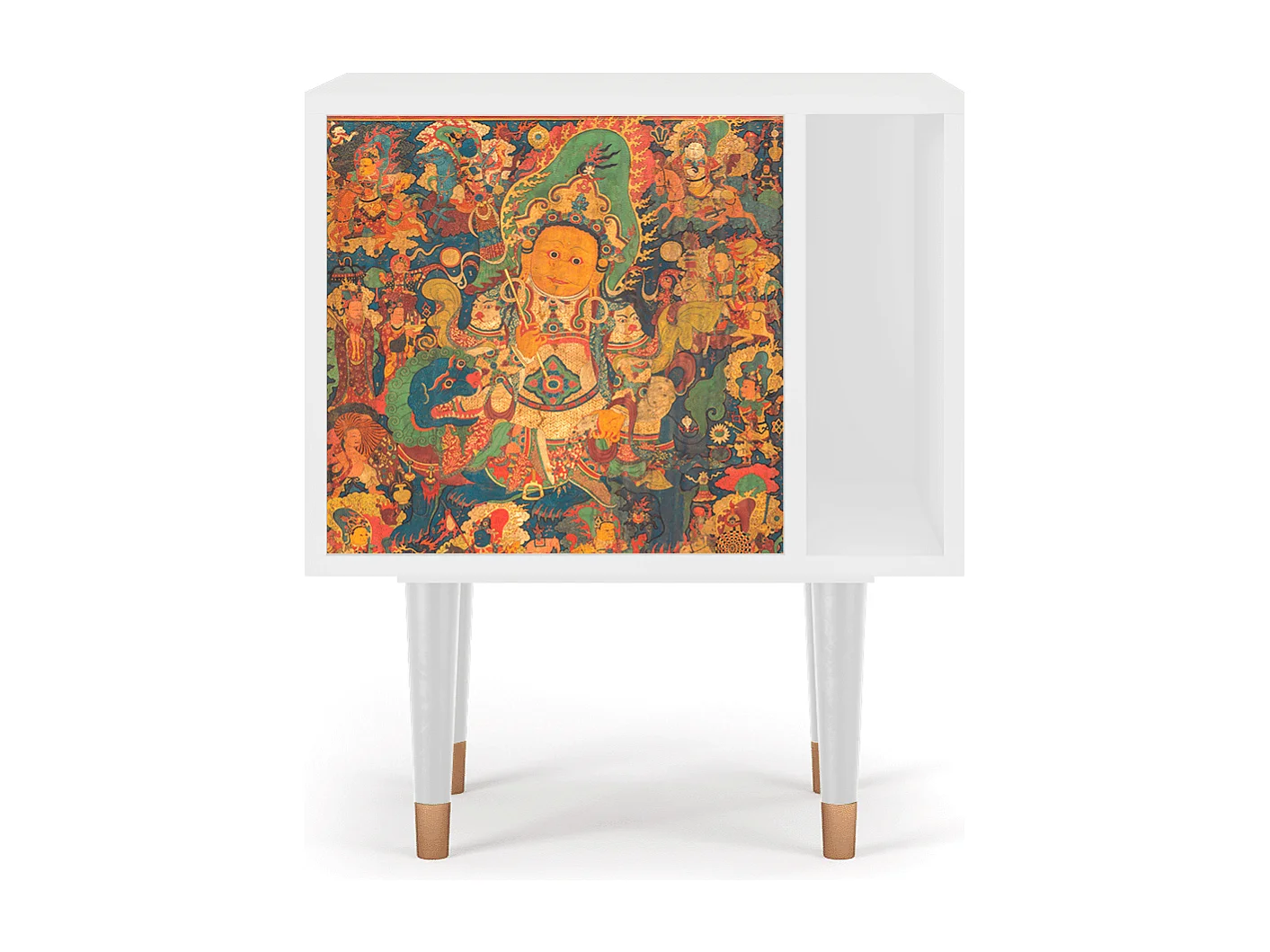 Mesita de noche - 57х69х48 cm - S2 - God by Vaisravana , Blanco