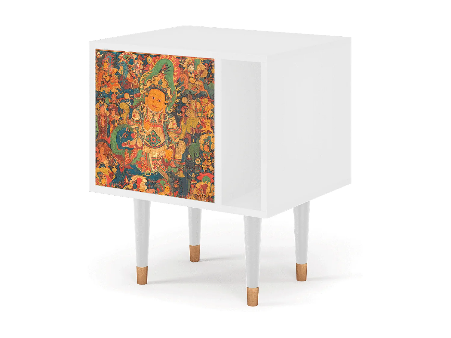 Mesita de noche - 57х69х48 cm - S2 - God by Vaisravana , Blanco