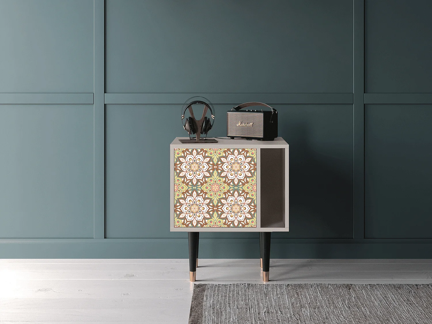 Table de nuit - 57х69х48 cm - S2 - Chinese Tea, Sable