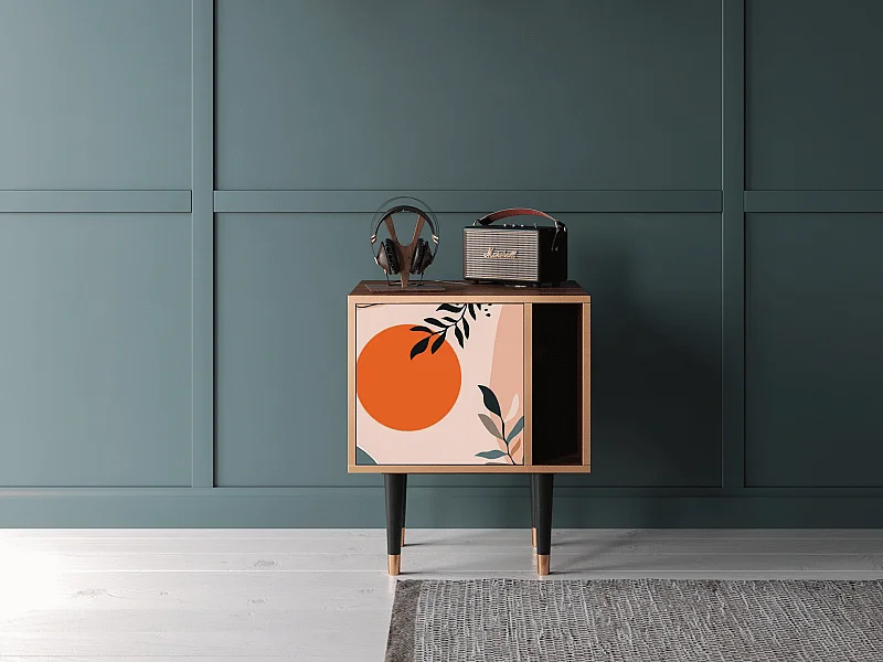 Table de nuit - 57х69х48 cm - S2 - Artwork, Noyer