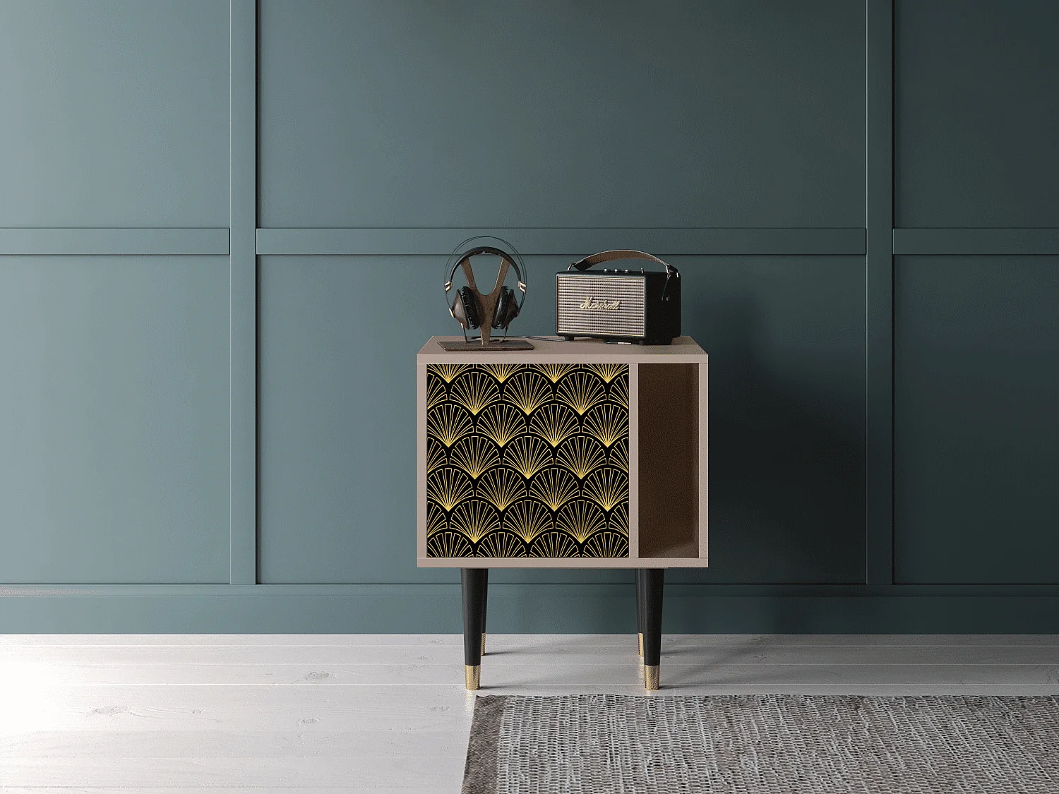 Stolik nocny - 57х69х48 cm - S2 - Bird of Juno, Latte