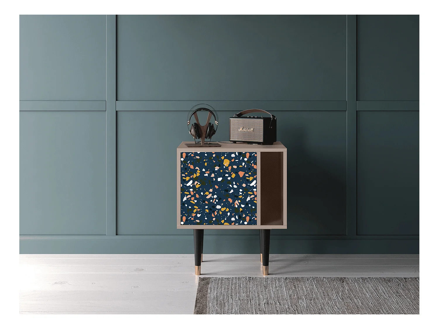 Table de nuit - 57х69х48 cm - S2 - Night Sky Langhterns, Latte