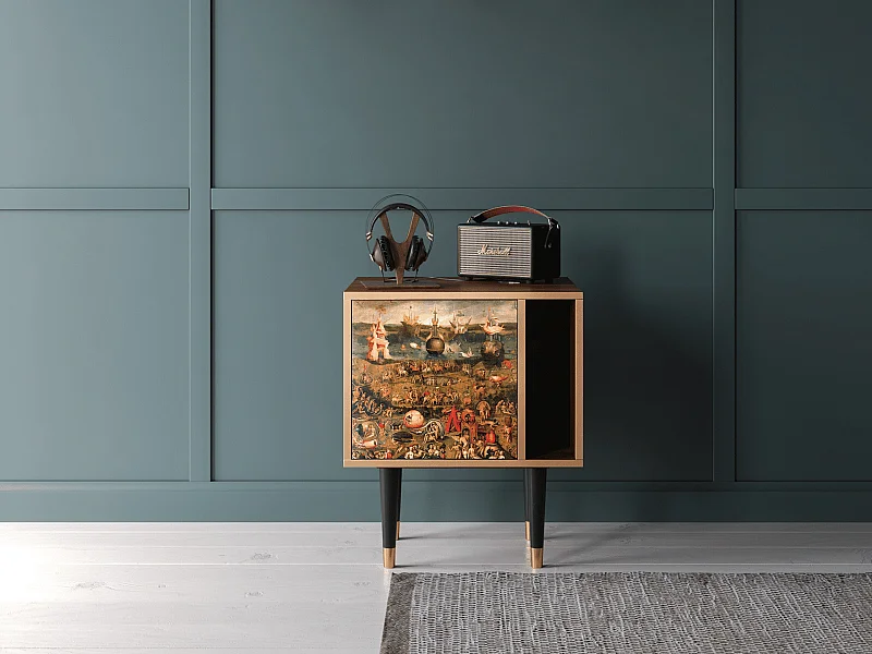 Nachtkastje - 57х69х48 cm - S2 - Garden of Delights , Walnoot