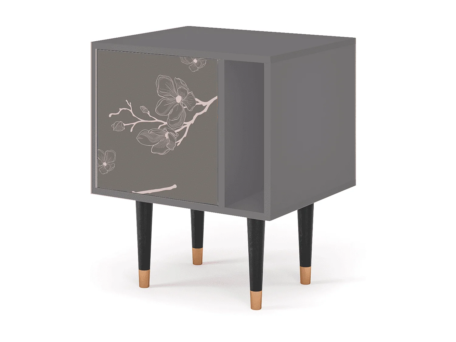 Table de nuit - 57х69х48 cm - S2 - Cherry Blossom, Gris