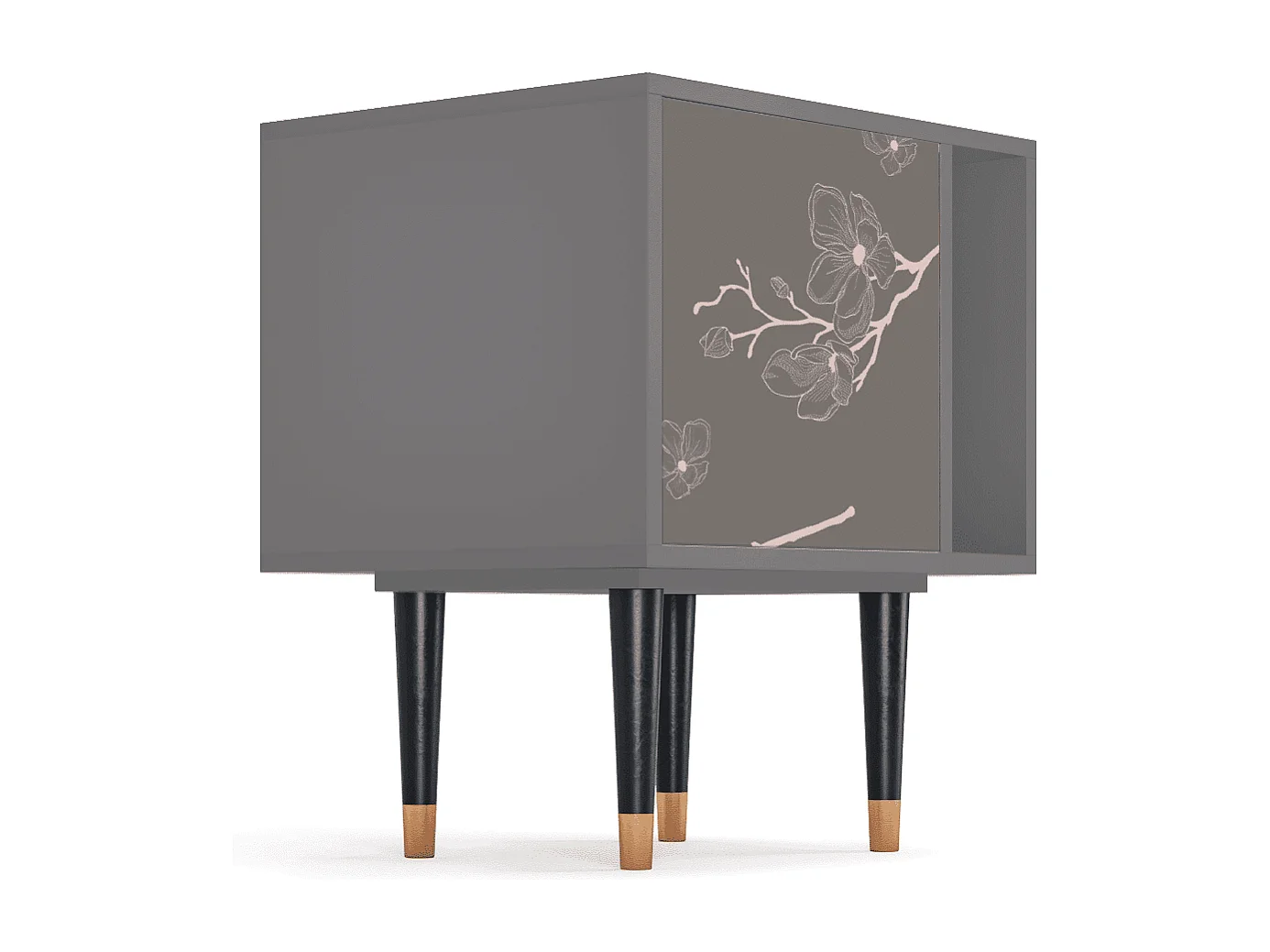 Table de nuit - 57х69х48 cm - S2 - Cherry Blossom, Gris