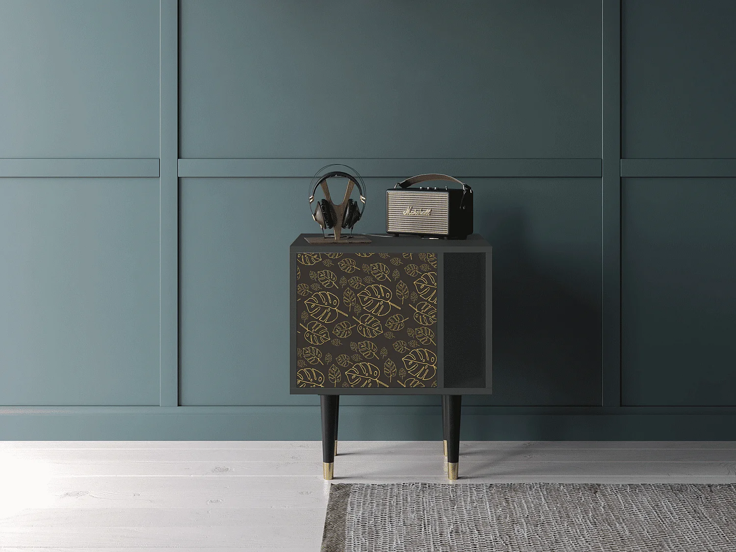 Table de nuit - 57х69х48 cm - S2 - Fall Of The Leaves, Anthracite