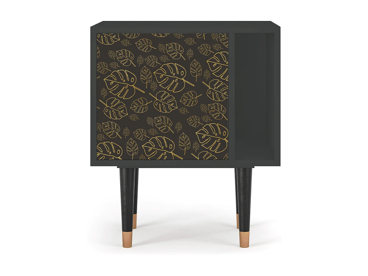 Table de nuit - 57х69х48 cm - S2 - Fall Of The Leaves, Anthracite