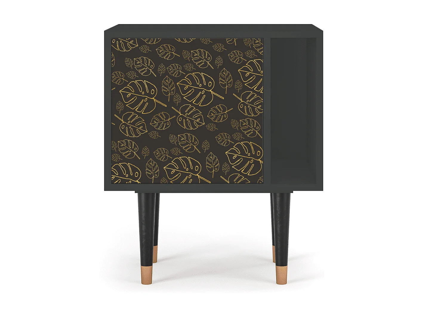 Table de nuit - 57х69х48 cm - S2 - Fall Of The Leaves, Anthracite