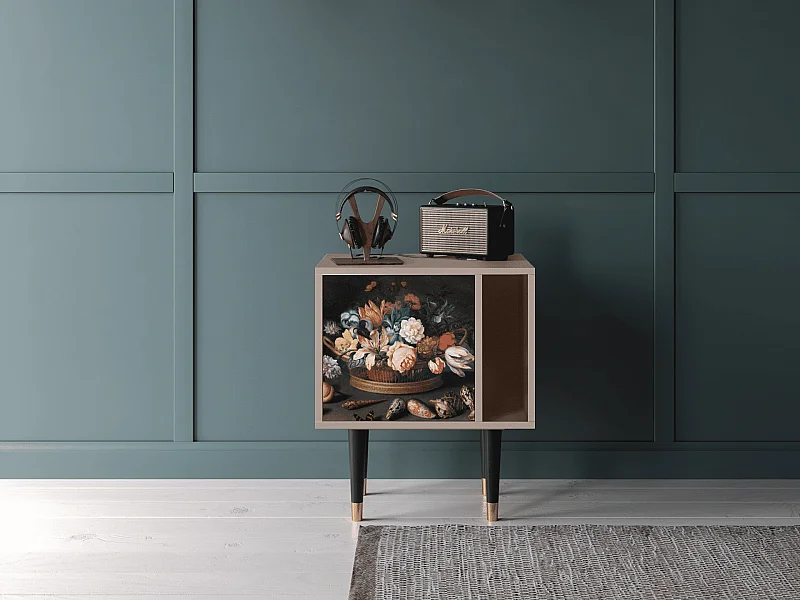 Table de nuit - 57х69х48 cm - S2 - Still Life with Flowers, Latte