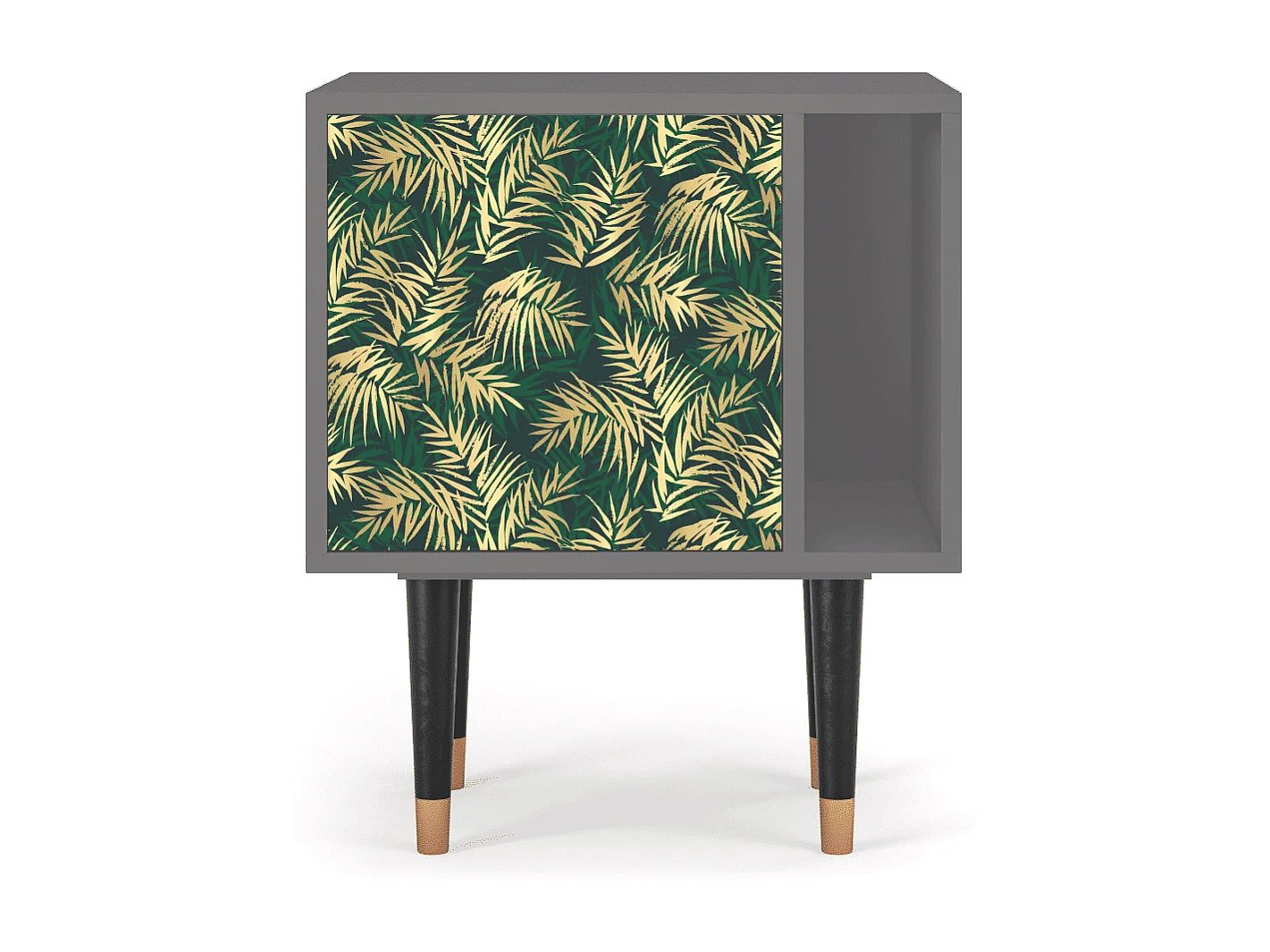 Table de nuit - 57х69х48 cm - S2 - Sunny Palm Tree, Gris