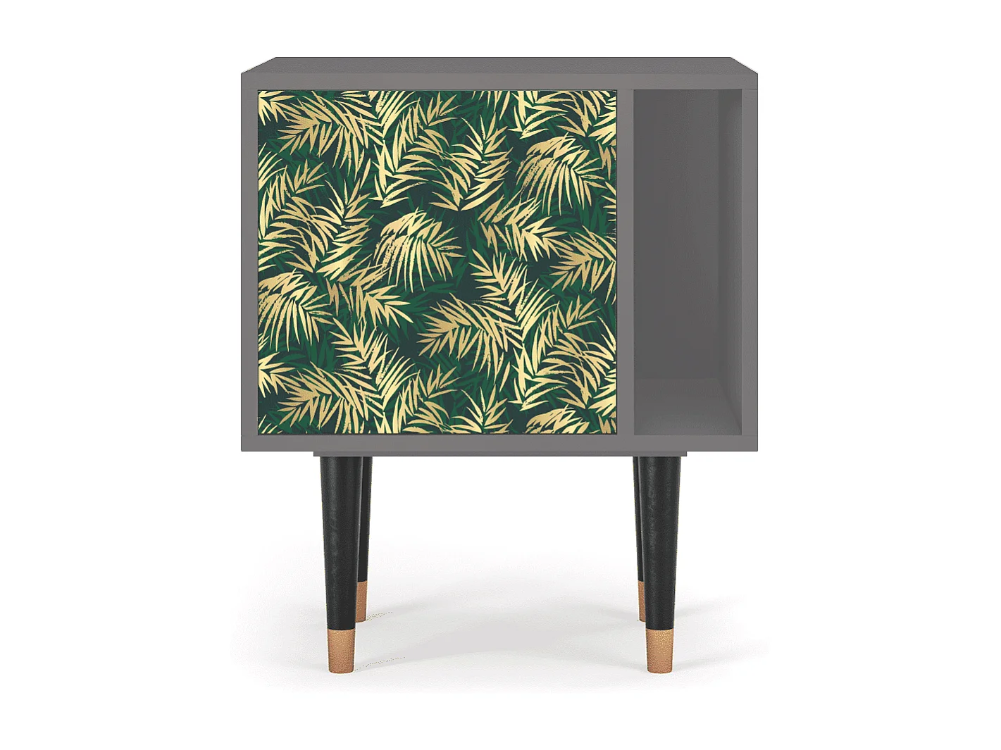 Table de nuit - 57х69х48 cm - S2 - Sunny Palm Tree, Gris