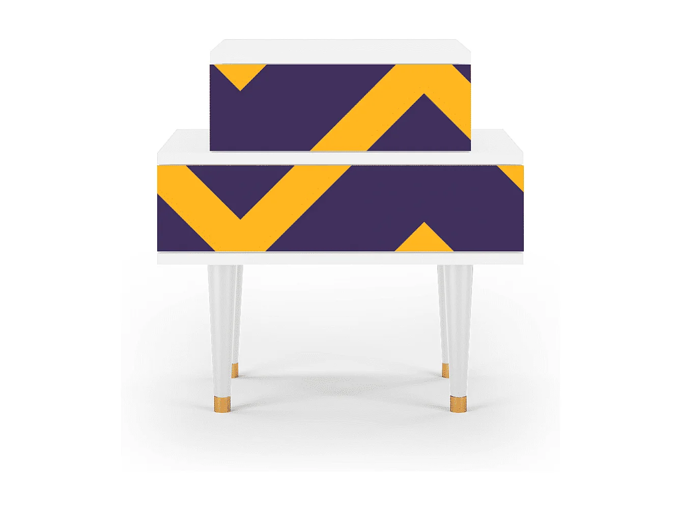 Nachtkastje - 58х58х41 cm - NS1 - The Brightest Way, Wit