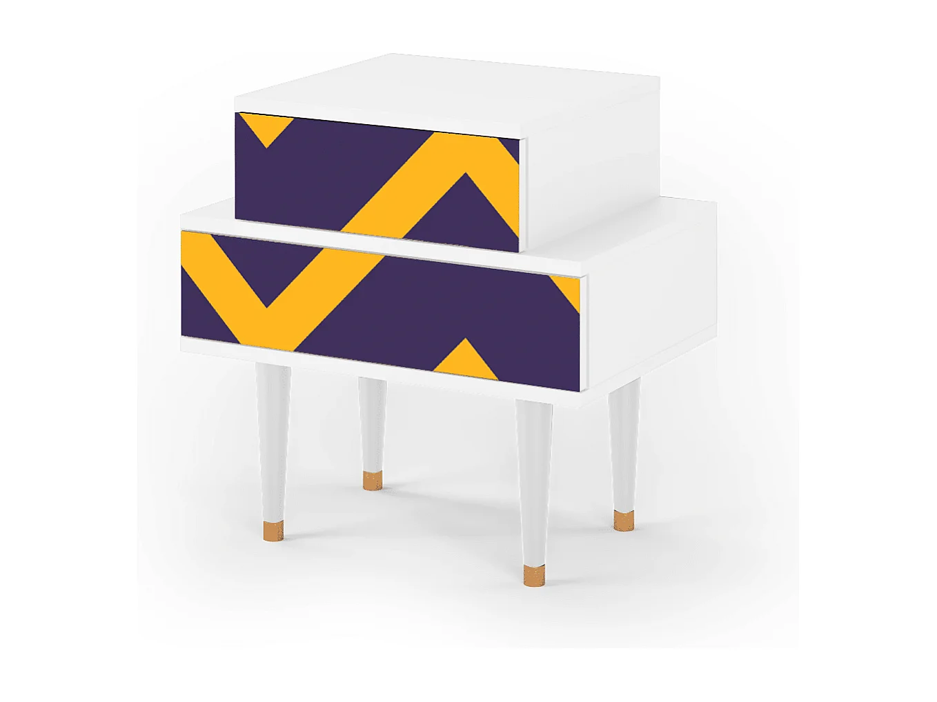 Nachtkastje - 58х58х41 cm - NS1 - The Brightest Way, Wit