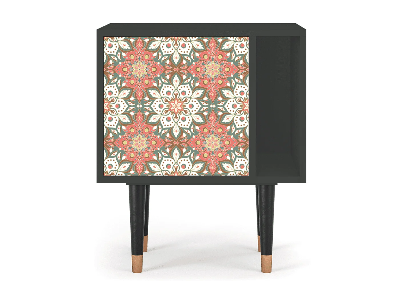 Table de nuit - 57х69х48 cm - S2 - Peach Grove, Anthracite