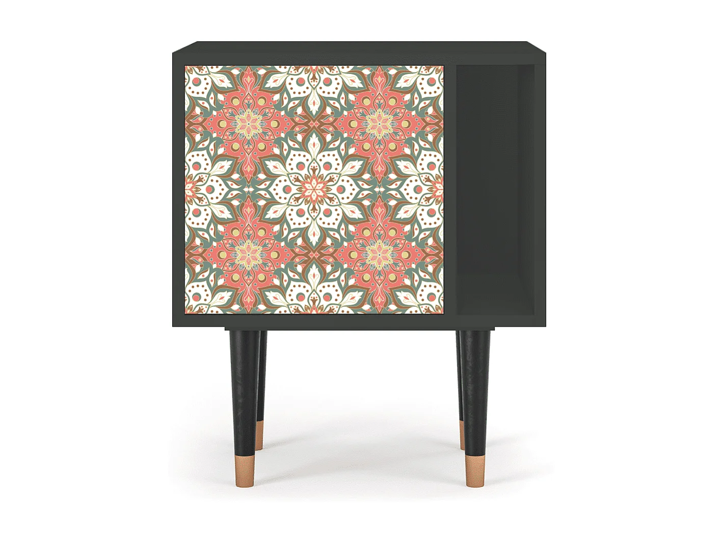 Table de nuit - 57х69х48 cm - S2 - Peach Grove, Anthracite