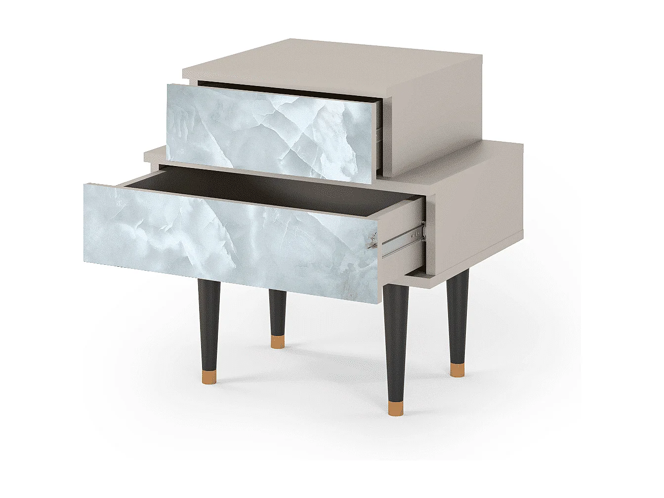 Nachtkastje - 58х58х41 cm - NS1 - The Onyx, Zand