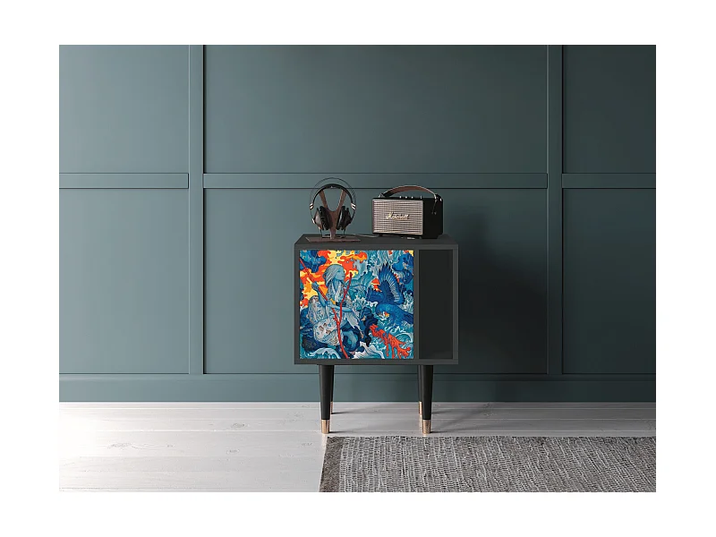 Table de nuit - 57х69х48 cm - S2 - The Girl - James Jean, Anthracite