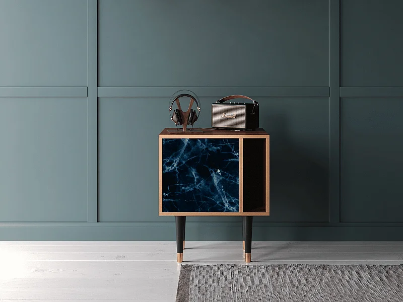 Nachttisch - 57х69х48 cm - S2 - Deep Ocean, Walnuss