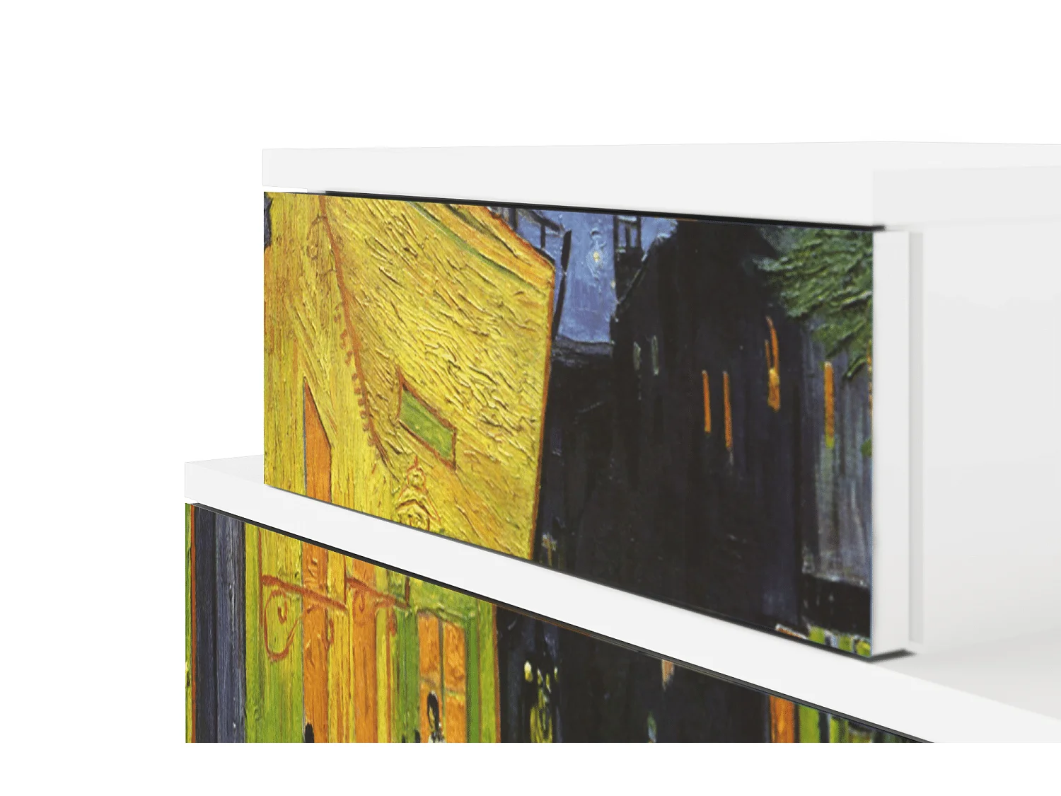 Nachtkastje - 58х58х41 cm - NS1 - Café Terrace at Night, Wit