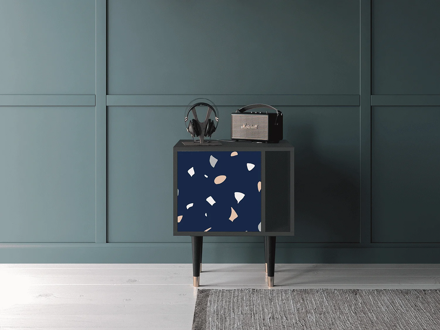 Table de nuit - 57х69х48 cm - S2 - Space Satellites, Anthracite