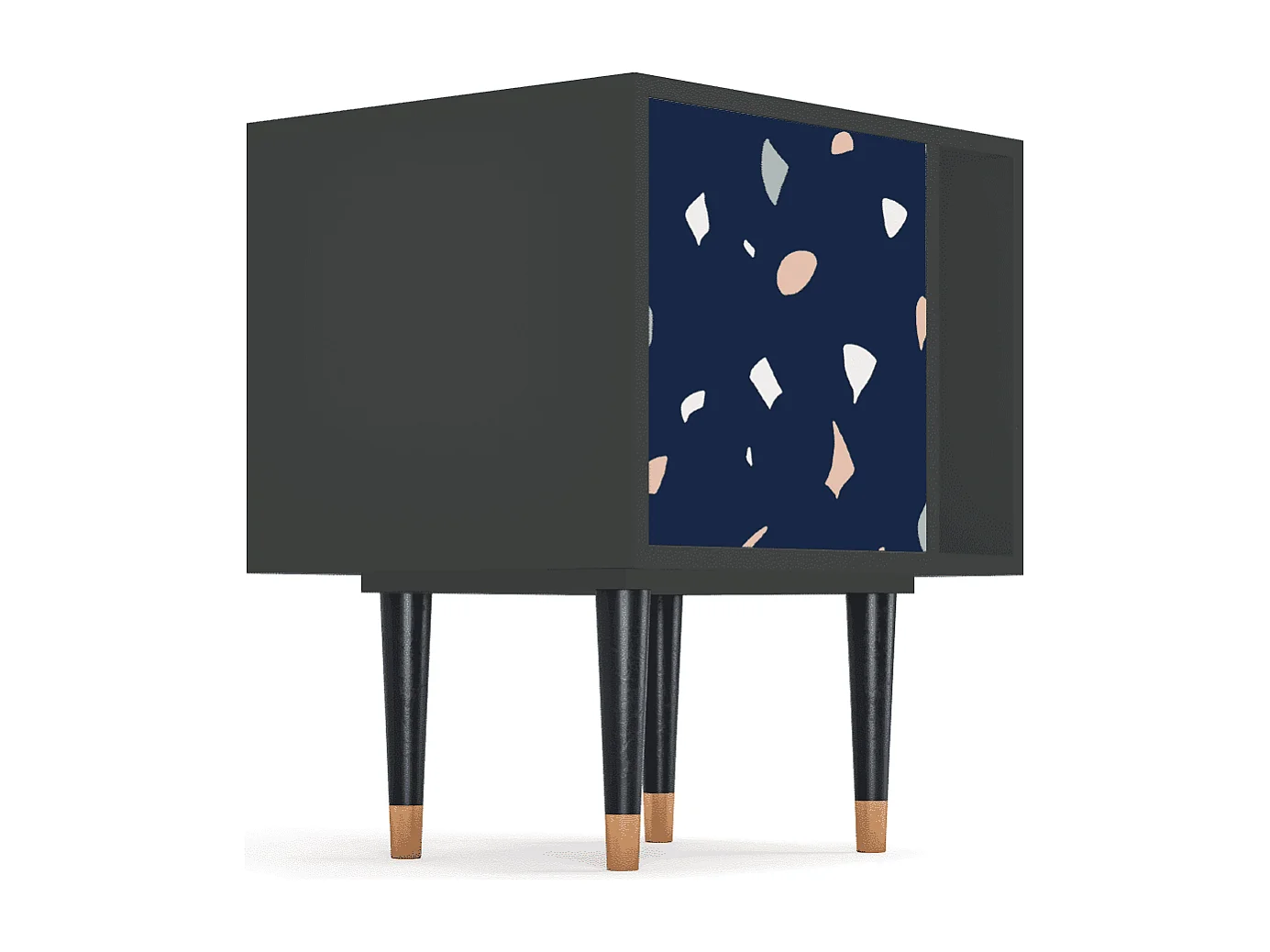 Table de nuit - 57х69х48 cm - S2 - Space Satellites, Anthracite