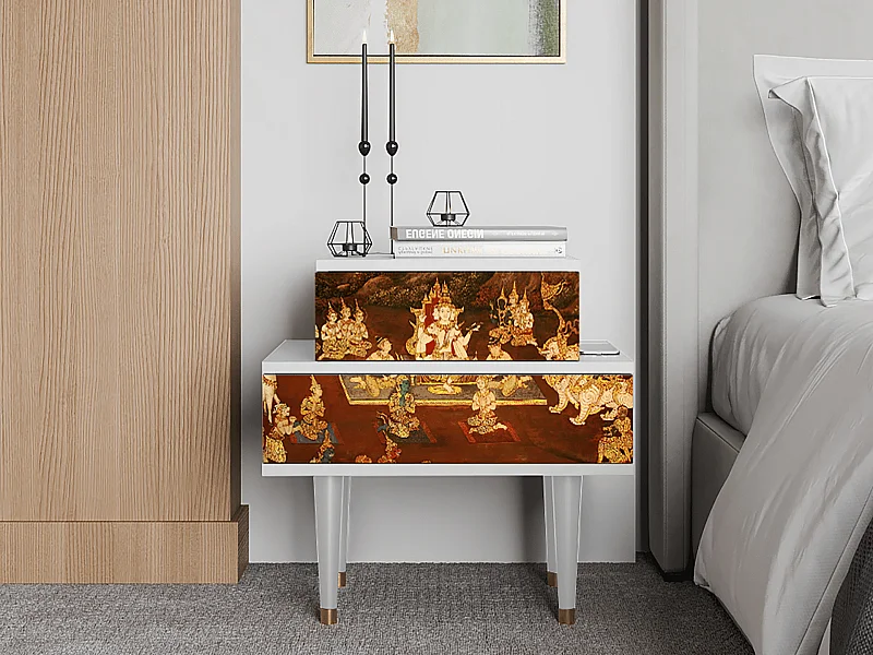 Table de nuit - 58х58х41 cm - NS1 - Malyavan, Blanc