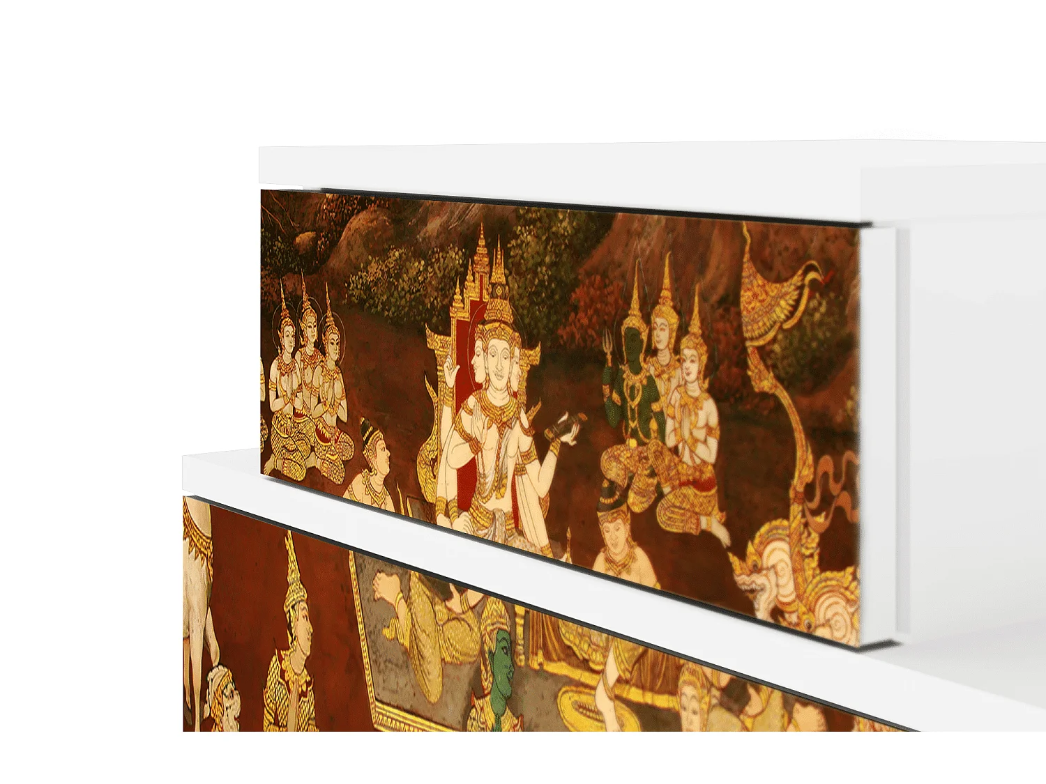 Table de nuit - 58х58х41 cm - NS1 - Malyavan, Blanc