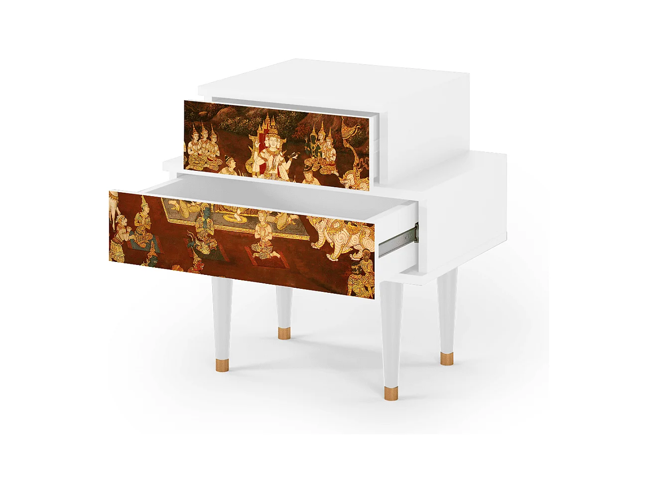 Table de nuit - 58х58х41 cm - NS1 - Malyavan, Blanc