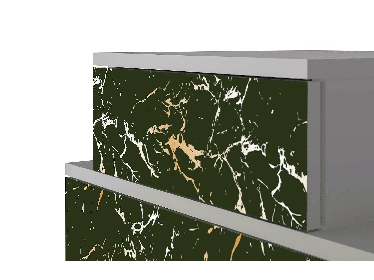 Stolik nocny - 58х58х41 cm - NS1 - Amazon Forest, Szary