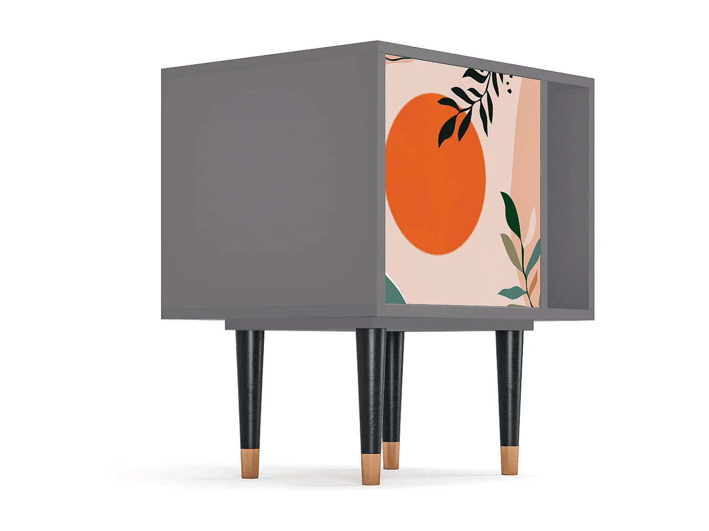 Table de nuit - 57х69х48 cm - S2 - Artwork, Gris