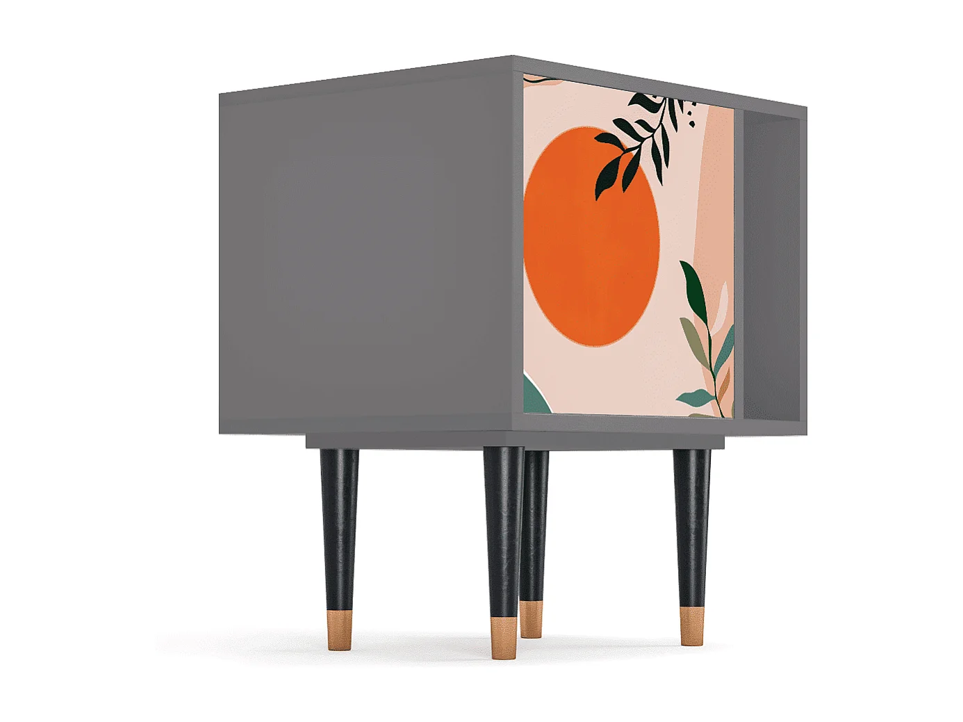 Stolik nocny - 57х69х48 cm - S2 - Artwork, Szary