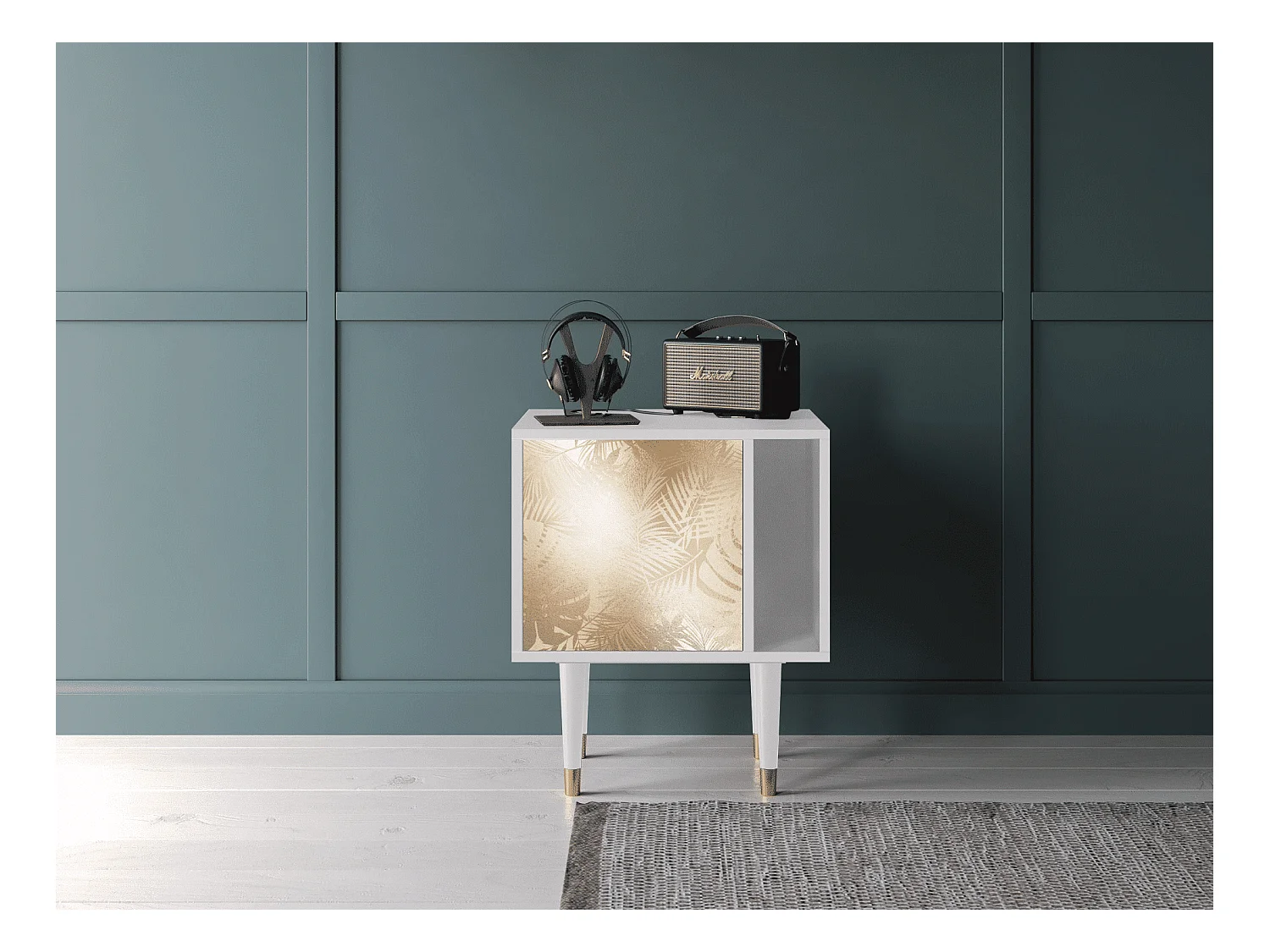 Table de nuit - 57х69х48 cm - S2 - Plant of the Dessert, Blanc