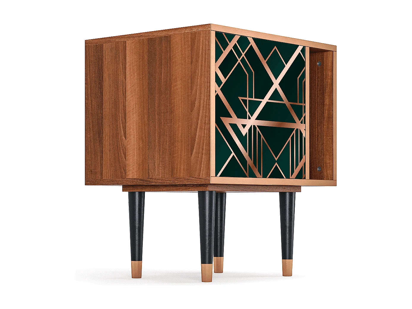 Mesita de noche - 57х69х48 cm - S2 - Emerald Gatsby, Nogal