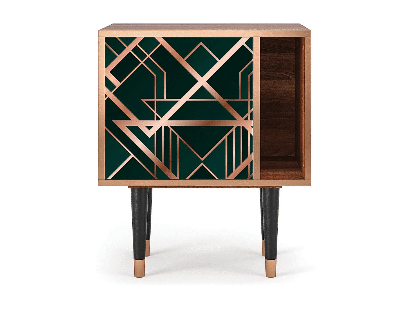 Nachttisch - 57х69х48 cm - S2 - Emerald Gatsby, Walnuss