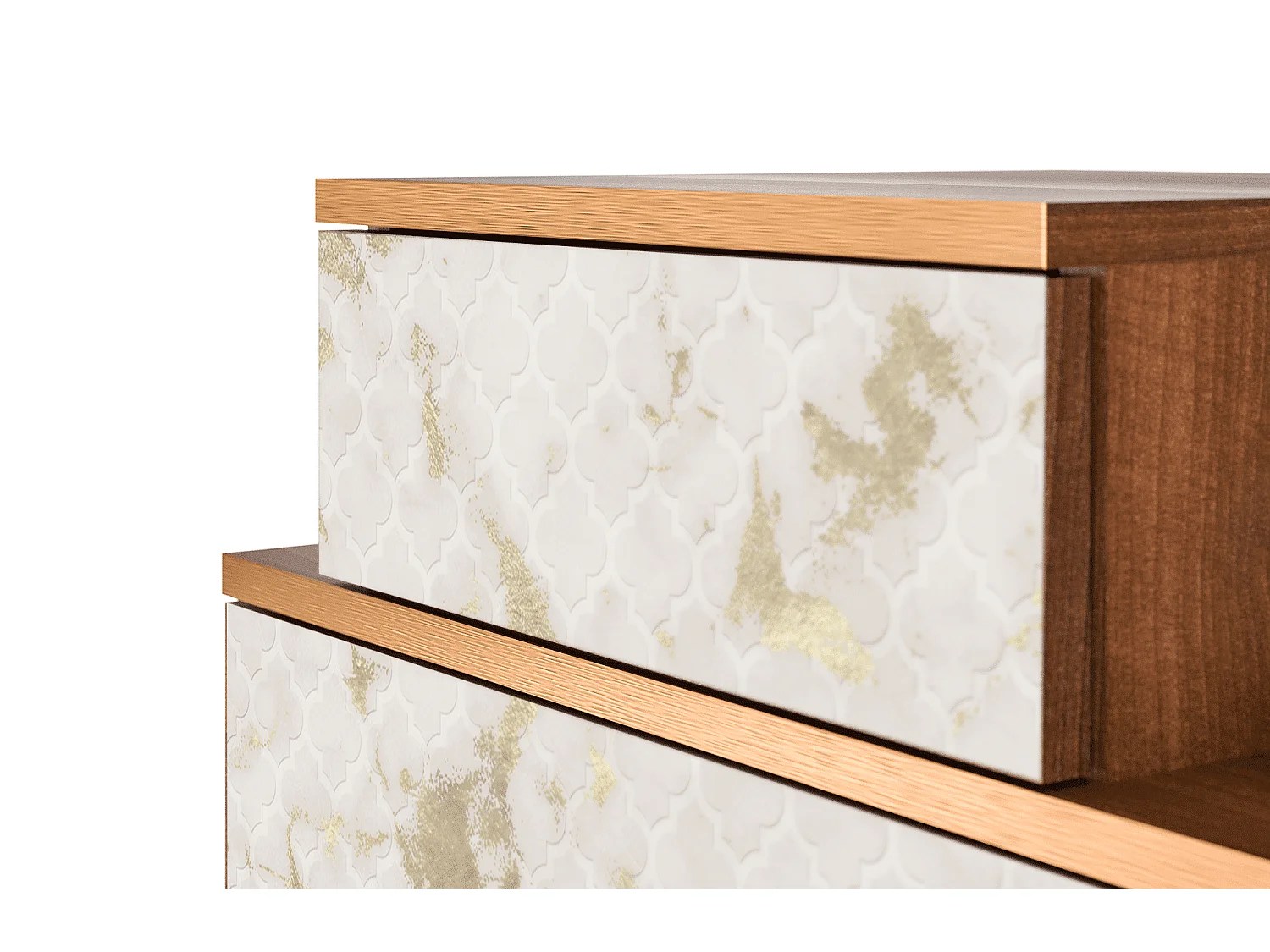 Nachttisch - 58х58х41 cm - NS1 - Sahara desert, Walnuss