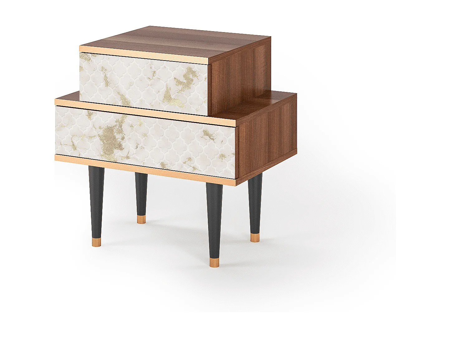 Table de nuit - 58х58х41 cm - NS1 - Sahara desert, Noyer