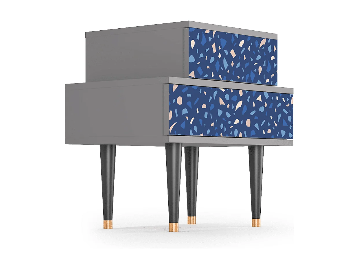 Nachtkastje - 58х58х41 cm - NS1 - Soap Whirpool, Grijs