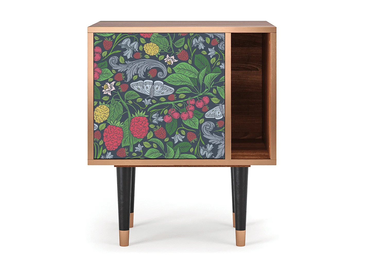 Table de nuit - 57х69х48 cm - S2 - Summer Berries, Noyer