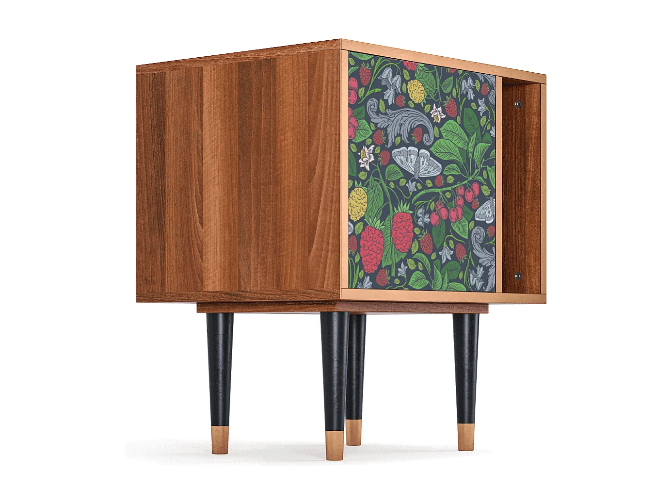 Table de nuit - 57х69х48 cm - S2 - Summer Berries, Noyer