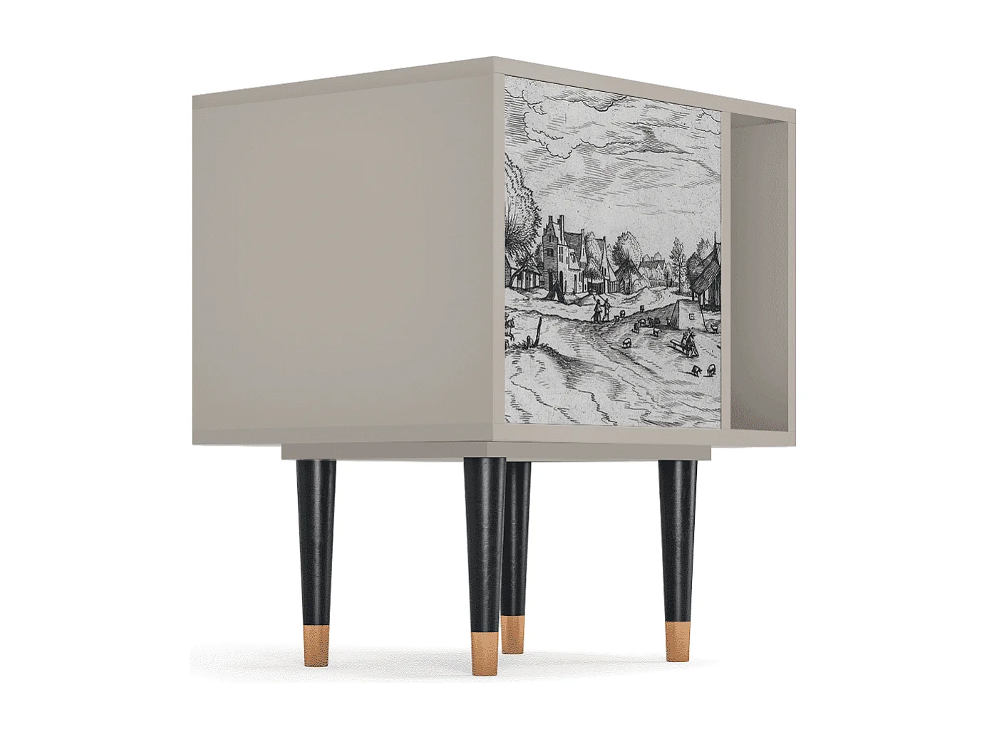 Table de nuit - 57х69х48 cm - S2 - Country Village, Sable