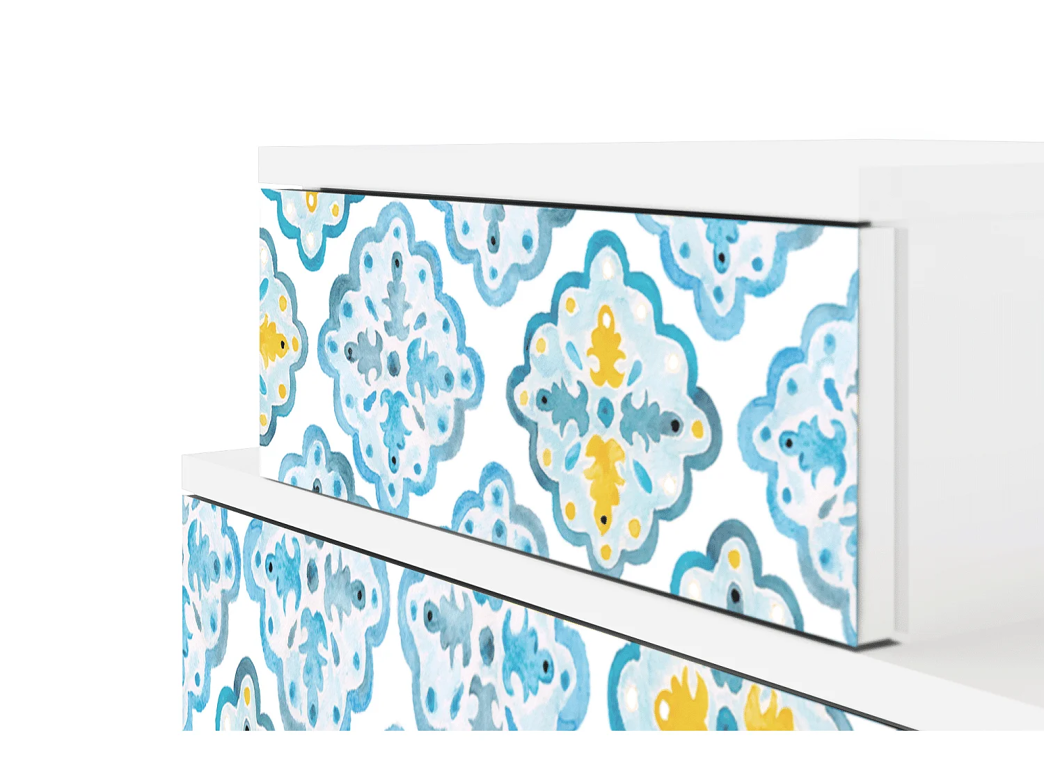 Table de nuit - 58х58х41 cm - NS1 - Portugese tiles, Blanc